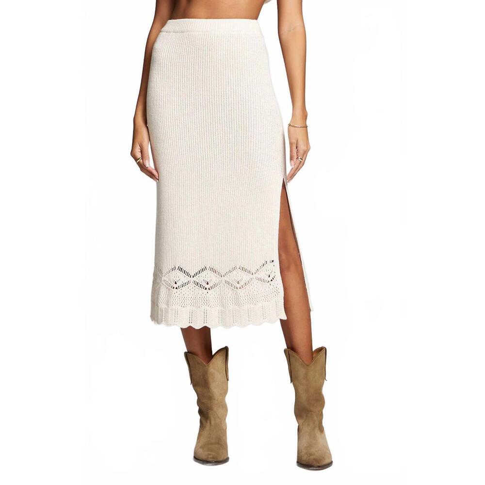 NEW SALTWATER LUXE suzi midi skirt in natural